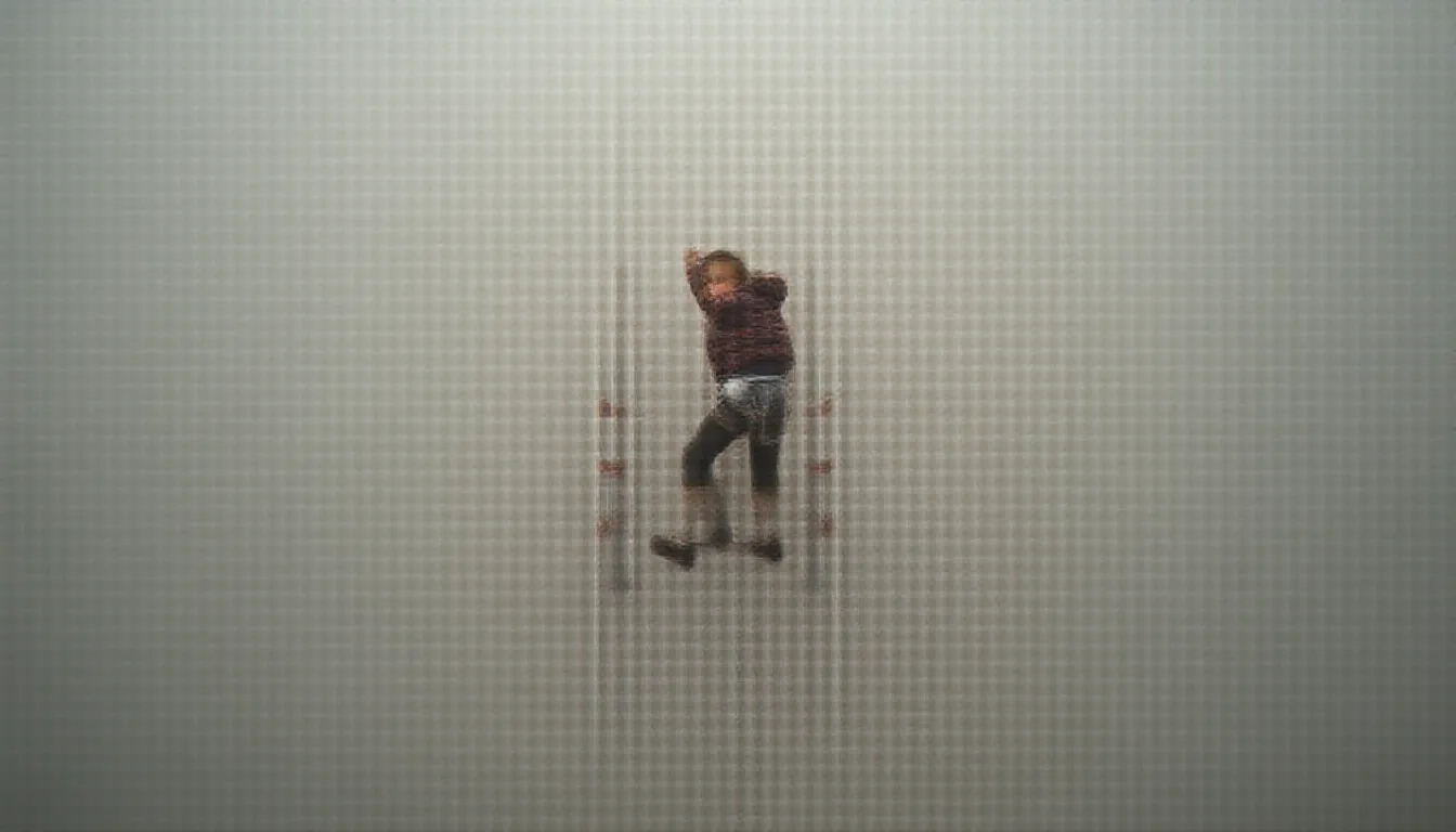 girl climbing an building
