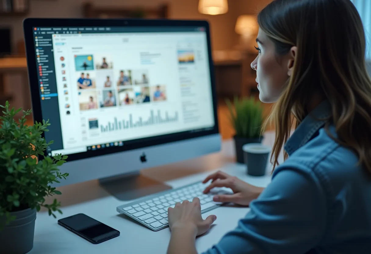 Photo of someone using design interface