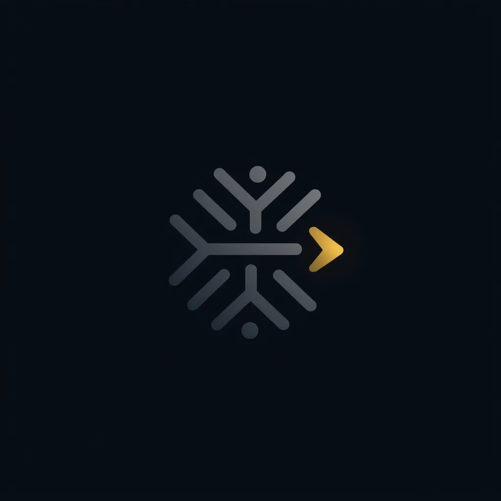 A logo for a company called "Orkastrate" featuring Converging Lines → One Unified Path
Concept: Multiple thin lines (representing tasks or inputs) merging into a single bold line or point.

Symbolism: Orkastrate as the system that unifies chaos into clarity.

Style: Abstract and geometric, ideal for animations or transitions. wablogo, logo, Minimalist