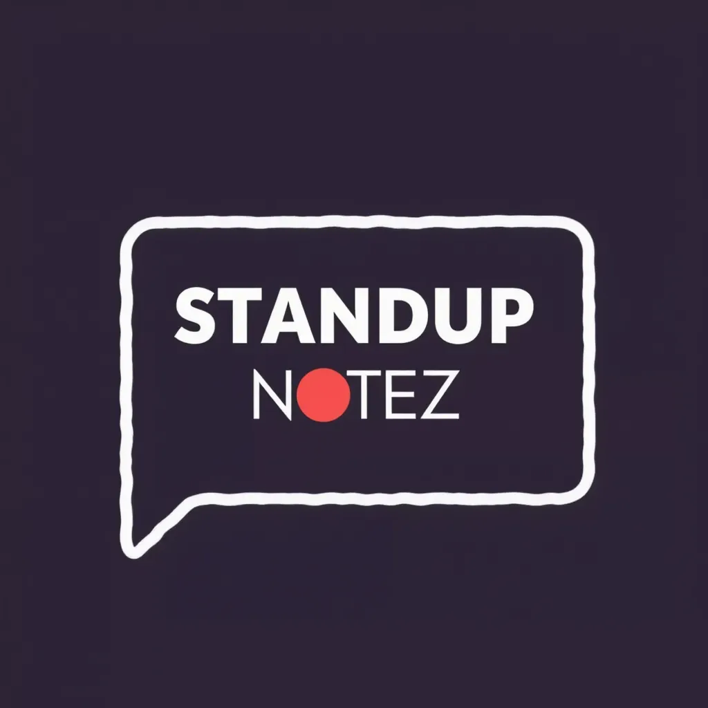Create a logo for a company called "Standup Notez" that helps you generate notes for client calls. Don't include any text in the image