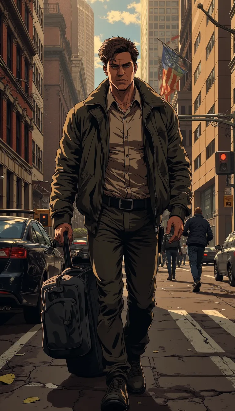 In the heart of America, a man incredibly skilled, frantic, and resourceful finds himself entangled in a high-stakes game of cat and mouse with the relentless United States law enforcement authorities. Known for his quick-wittedness and agility, he is desperately trying to outmaneuver an ever-tightening net of police and federal agents closing in on him. His past is filled with mistakes, secrets, and unlawful actions. As he traverses cross-country, from the skyscrapers of New York to the back alleys of Los Angeles, fighting against time and his own fears, he attempts to remain one step ahead of those who seek to bring him to justice, all while planning the cunningest escape of his life. Will his daring plan work or will he succumb to the relentless pursuit of the United States' finest law enforcers? Only time will reveal the final outcome of this gripping chase. in egmid style