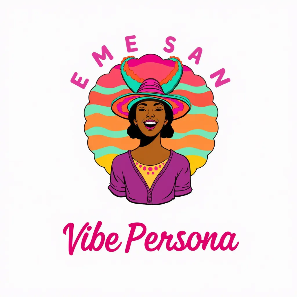 Create a logo for a web application called "Vibe Persona" that connects to your Spotify profile to create a Cultural Profile for users

