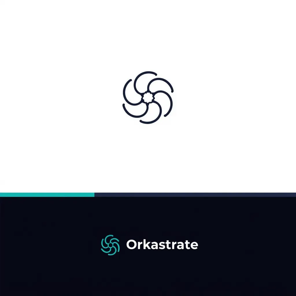 Design a highly symbolic and aesthetically appealing logo for a multinational company named "Orkastrate". The design should artistically incorporate the concept of numerous thin, possibly curved or angular lines that can be metaphorically viewed as numerous tasks, operations, or inputs. These streams should be visually depicted as merging progressively into a singular, bold line or focal point. This central convergence will symbolically represent the core mission of "Orkastrate"- acting as a harmonizing force that brings together multiple chaotic elements and transforms them into a unified, coherent whole.

The desired style of the logo is abstract, highly geometric, and composed of clean, crisp lines. This would allow the logo to maintain its distinctiveness and impact in both static and animated forms or while being used in transitions graphics. The abstraction will also ensure a level of sophistication and universality to the design, making it adaptable across various platforms and mediums. The logo shouldn't be too complex or intricate but should remain memorable and instantly recognizable despite its abstract nature. 

In terms of symbolism, "Orkastrate" represents an innovative system that turns chaos into clarity, confusion into consensus, and complexity into simplicity. This symbolic representation should be subtly integrated into the design - not overtly obvious but becomes apparent once given a thought. Thus, the created logo needs to resonate with the company's vision of orchestrating efficiency and cohesiveness in a dynamic environment. wablogo, logo, Minimalist
