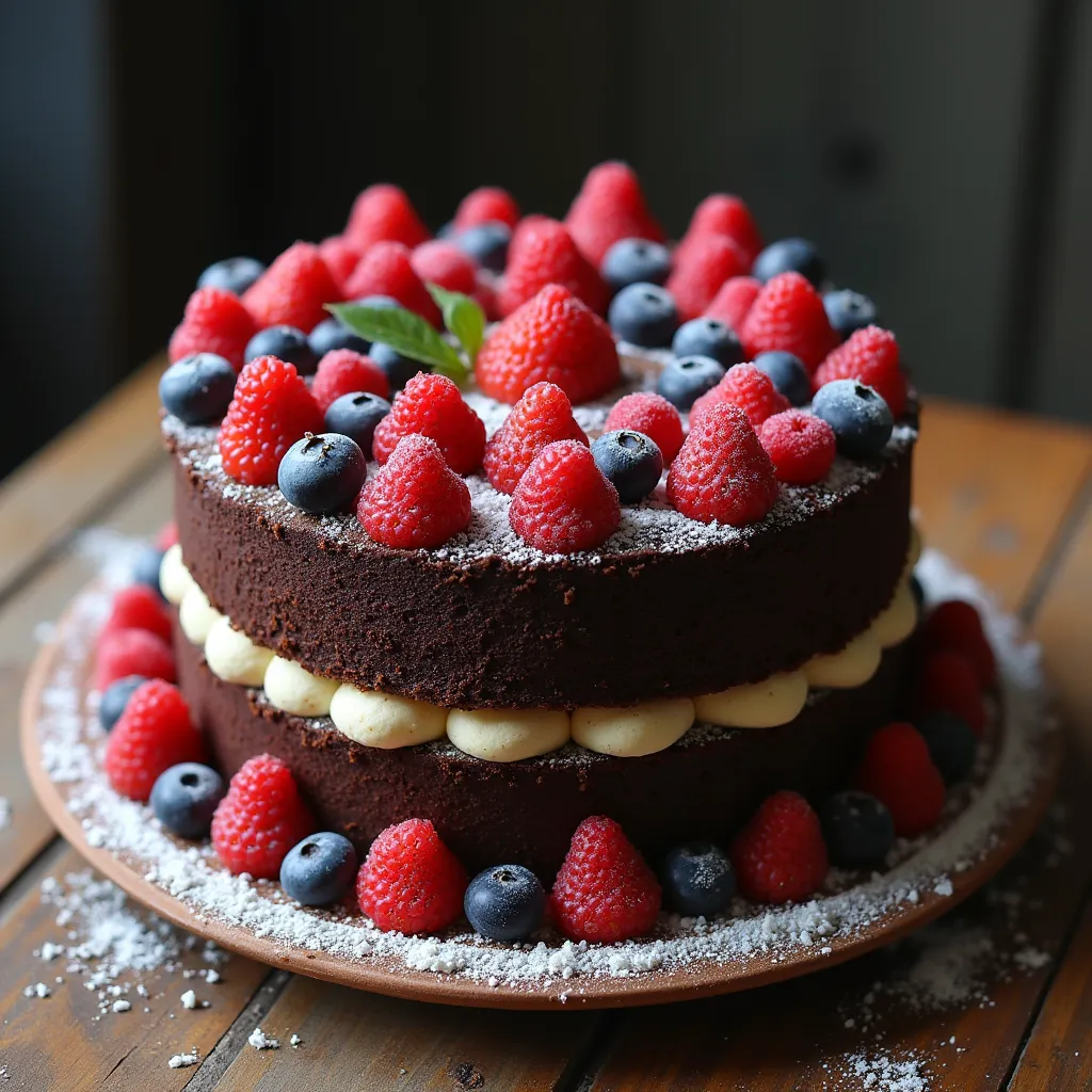 black forest gateau cake spelling out the words \"FLUX 1.1 Pro\", tasty, food photography