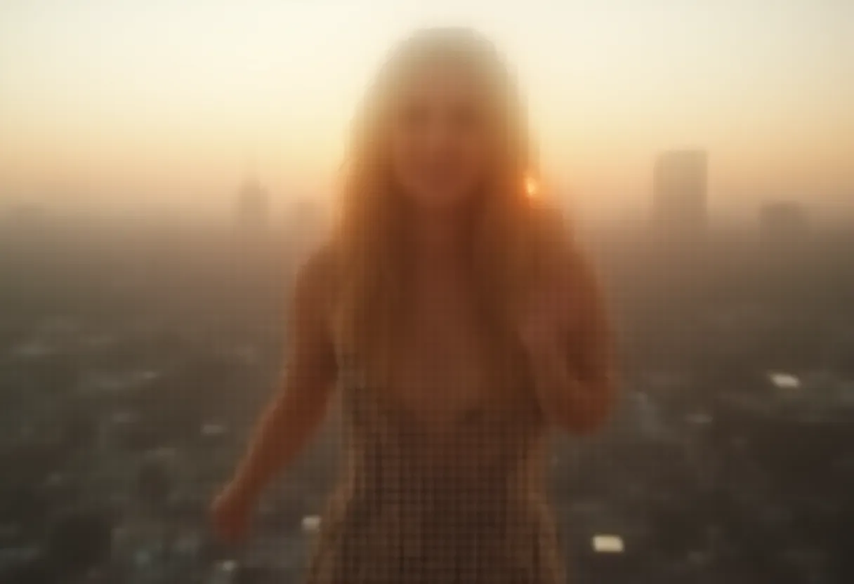 A chic, up-and-coming Instagram model is currently on the mission to design a fetching reel. Placing herself on the terrace of her high-rise apartment in bustling downtown Los Angeles, she gets all set to capitalize on the mesmerizing city skyline as the backdrop. The setting sun provides the perfect natural lighting for her video, as it imbues the surroundings with a warm, magical glow. Donning a casual yet trendy outfit, she makes sure she incorporates movement and captivating background music to make her reel engaging. This reel aims to showcase not just her unique fashion sense but also her vibrant personality. Energetic dance steps, beaming smiles, and strategic outfit changes will highlight her creative spin on modern urban lifestyle, turning heads in the digital world. The model hopes her reel would increase her visibility and continue to grow her followers on the popular social media platform.
