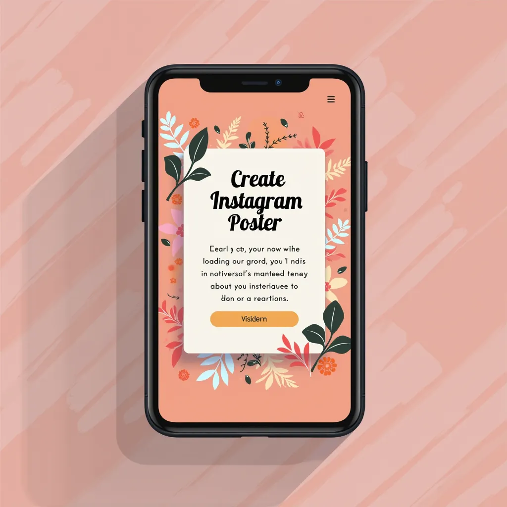 create an poster of instagram marketing
